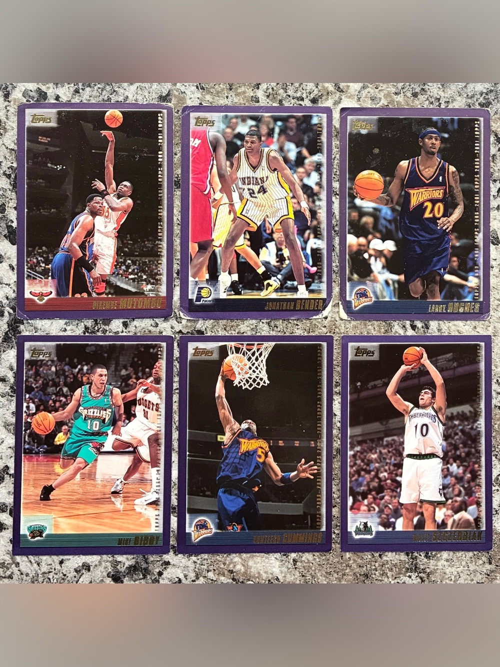 2000 Topps Basketball Cards - Set of 6